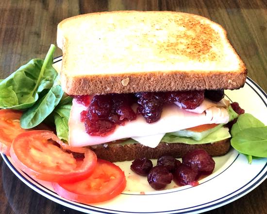 Order Turkey Cranberry Sandwich food online from Alameda Bagels And Donuts store, Alameda on bringmethat.com