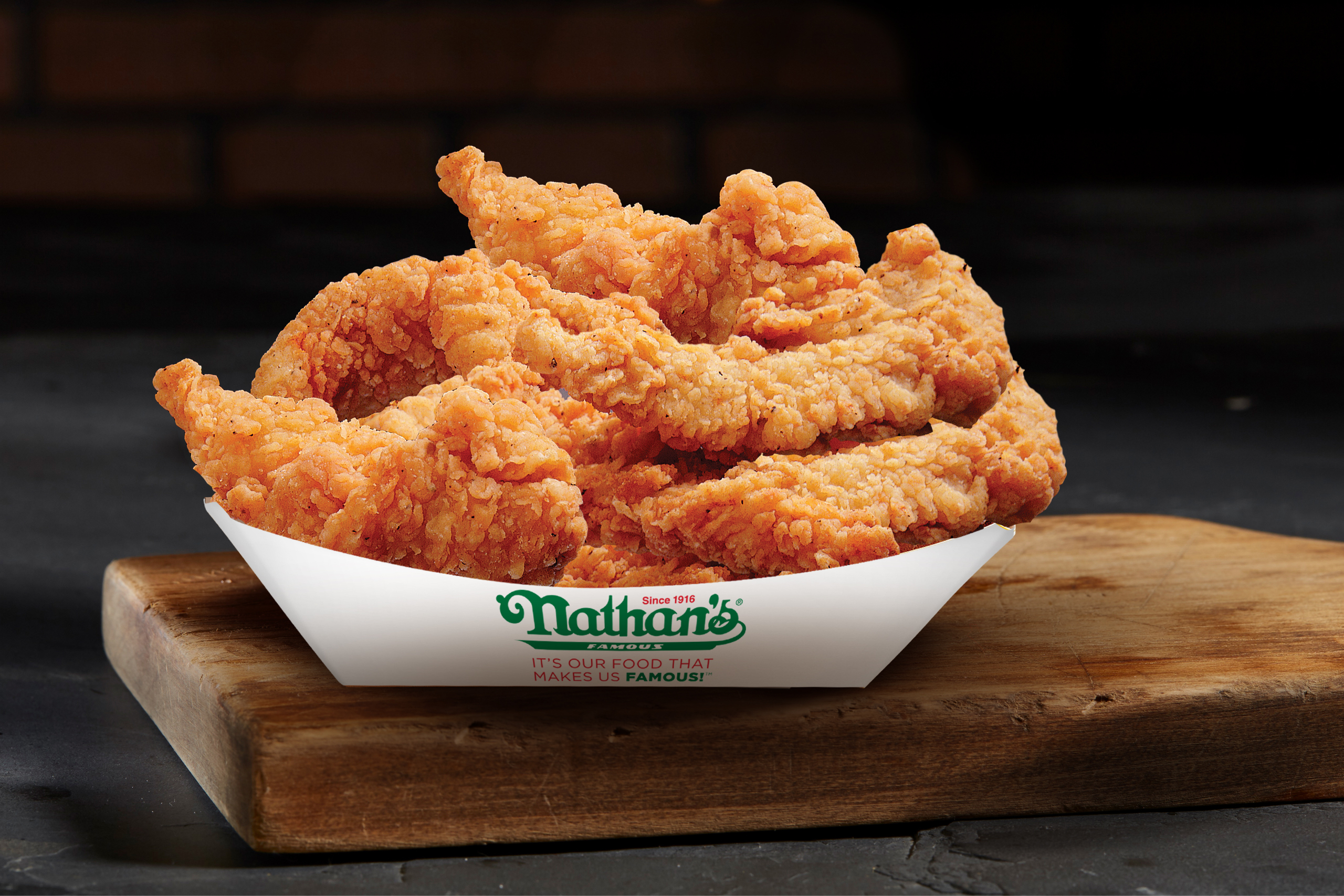 Order 6 Chicken Tenders food online from Nathan's Famous store, Troy on bringmethat.com