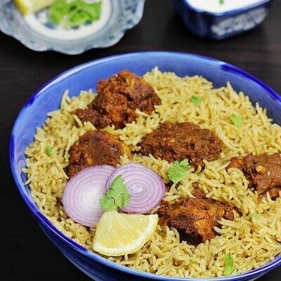 Order Chicken Fry Pulav food online from Peacock Indian Cuisine store, Plano on bringmethat.com