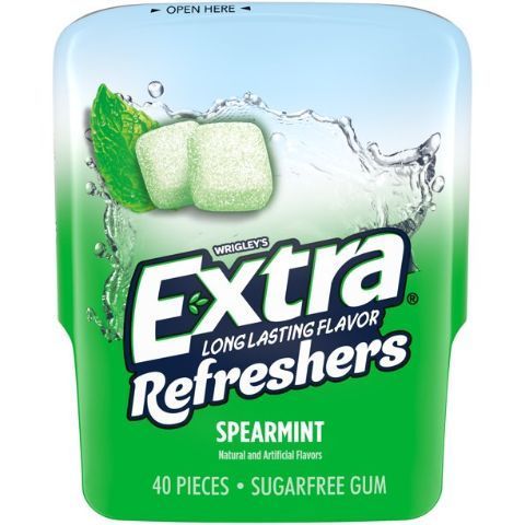 Order Extra Refreshers Chewing Gum Spearmint 40 Count food online from 7-Eleven store, San Francisco on bringmethat.com
