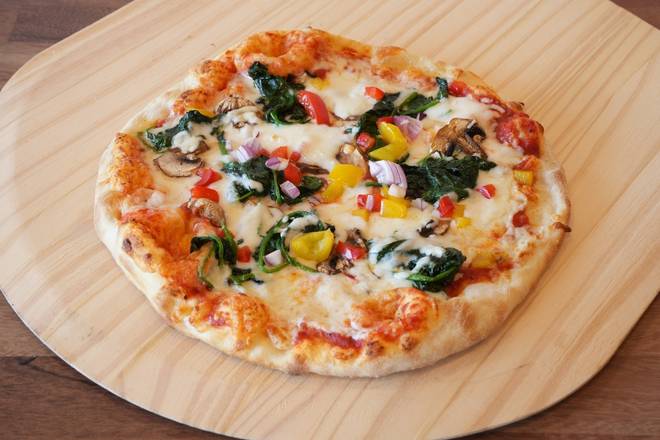 Order Veggie Pizza (Vegetarian)  food online from Pizza Polo store, Los Angeles on bringmethat.com