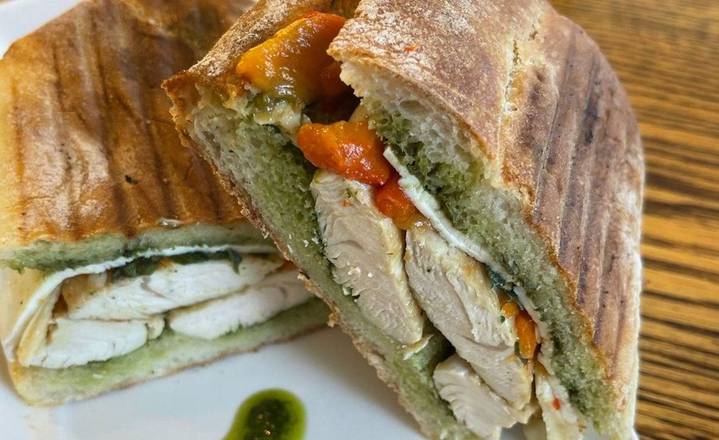 Order Grilled Chicken Panino food online from Brooklyn Hero Shop store, New York on bringmethat.com