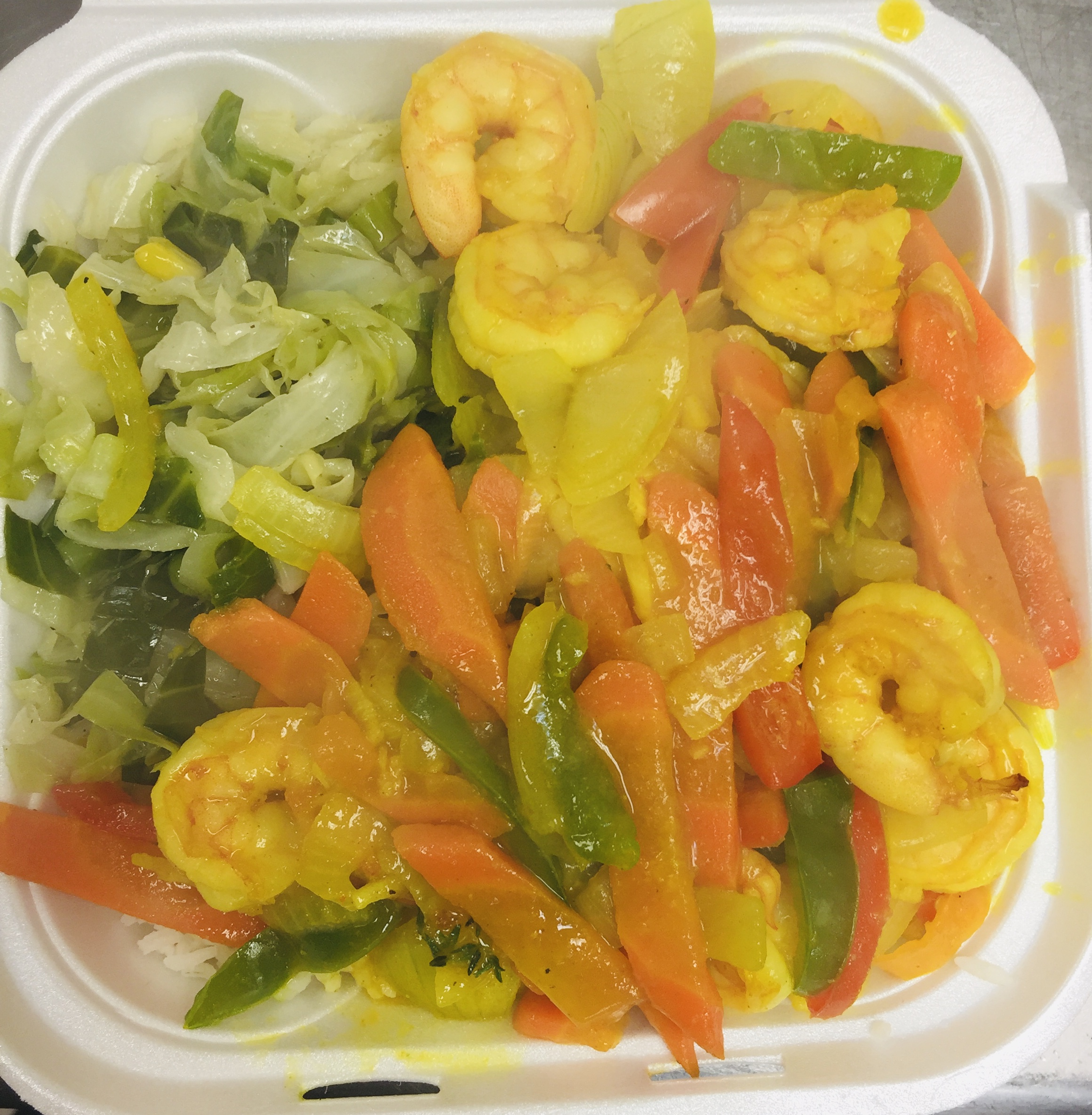 Order Curry Shrimp food online from Mum's Jamaican Restaurant store, Raleigh on bringmethat.com