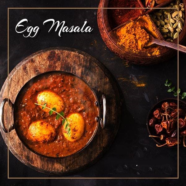 Order Egg Masala food online from Bawarchi Biryanis Indian Cuisine store, Mason on bringmethat.com