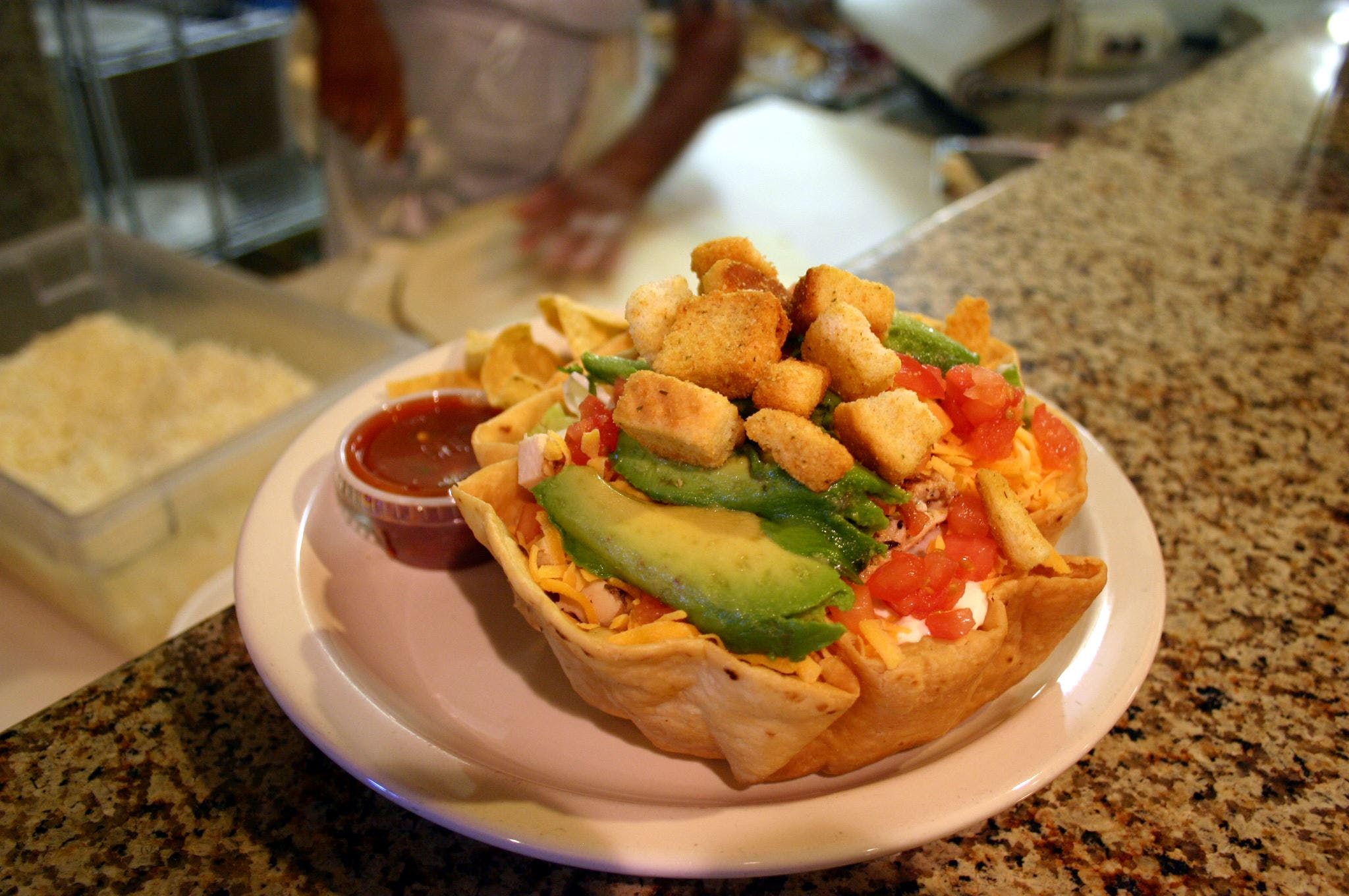 Order Taco Salad - Bowl food online from Rocket Cafe store, Gallup on bringmethat.com