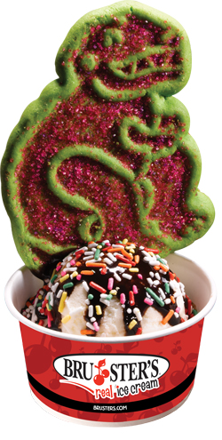 Order Kids Dino Sundae food online from Bruster's Real Ice Cream store, Artesia on bringmethat.com