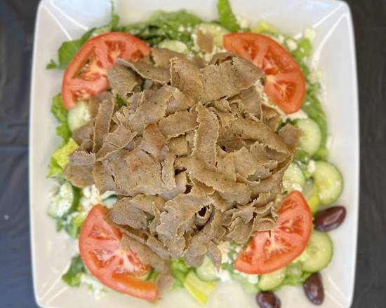 Order Gyros Salad food online from Pita Wraps Mediterranean Grill store, Surprise on bringmethat.com