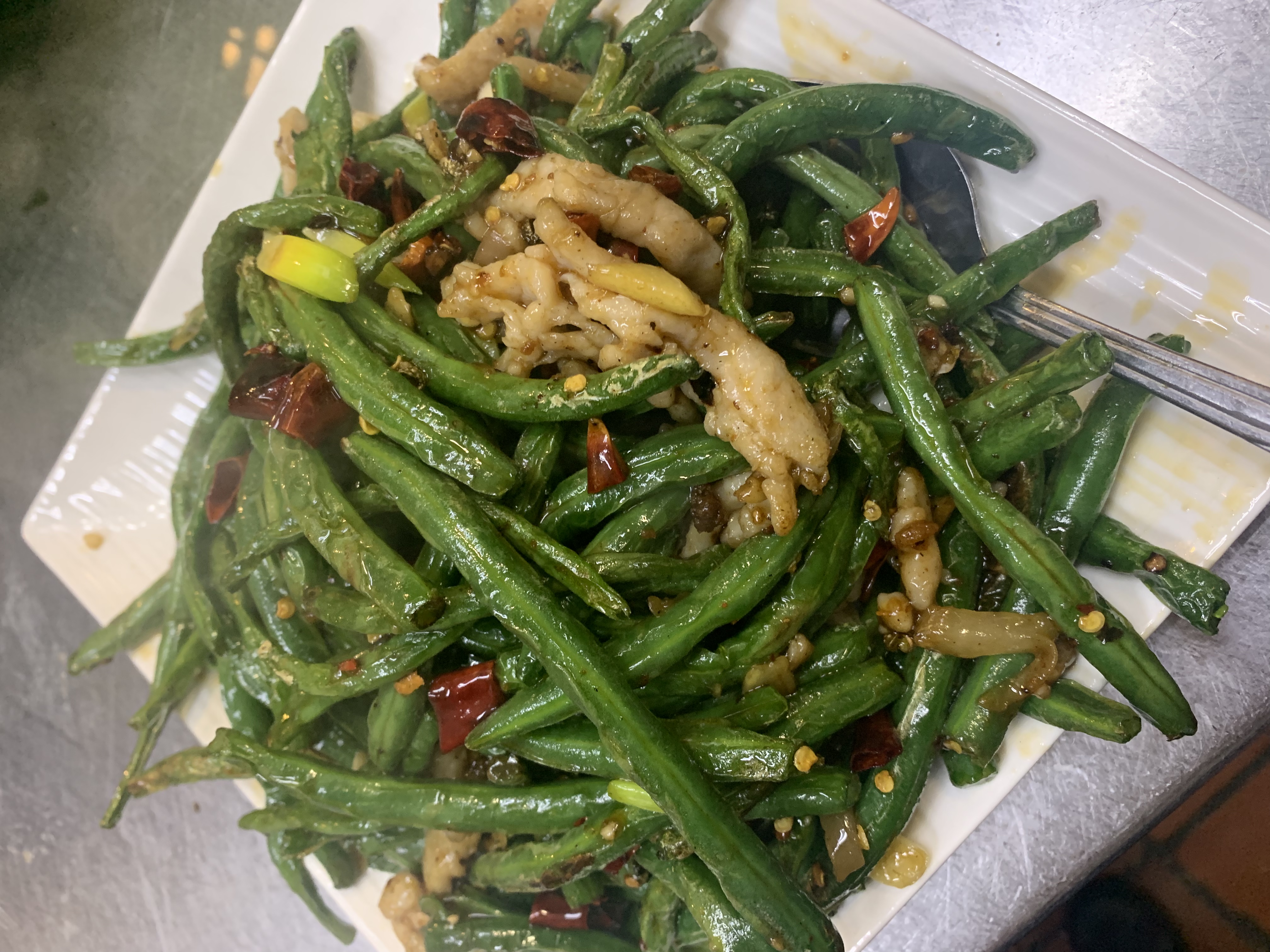 Order 258. Stir Fried String Bean food online from China Cafe store, Chicago on bringmethat.com