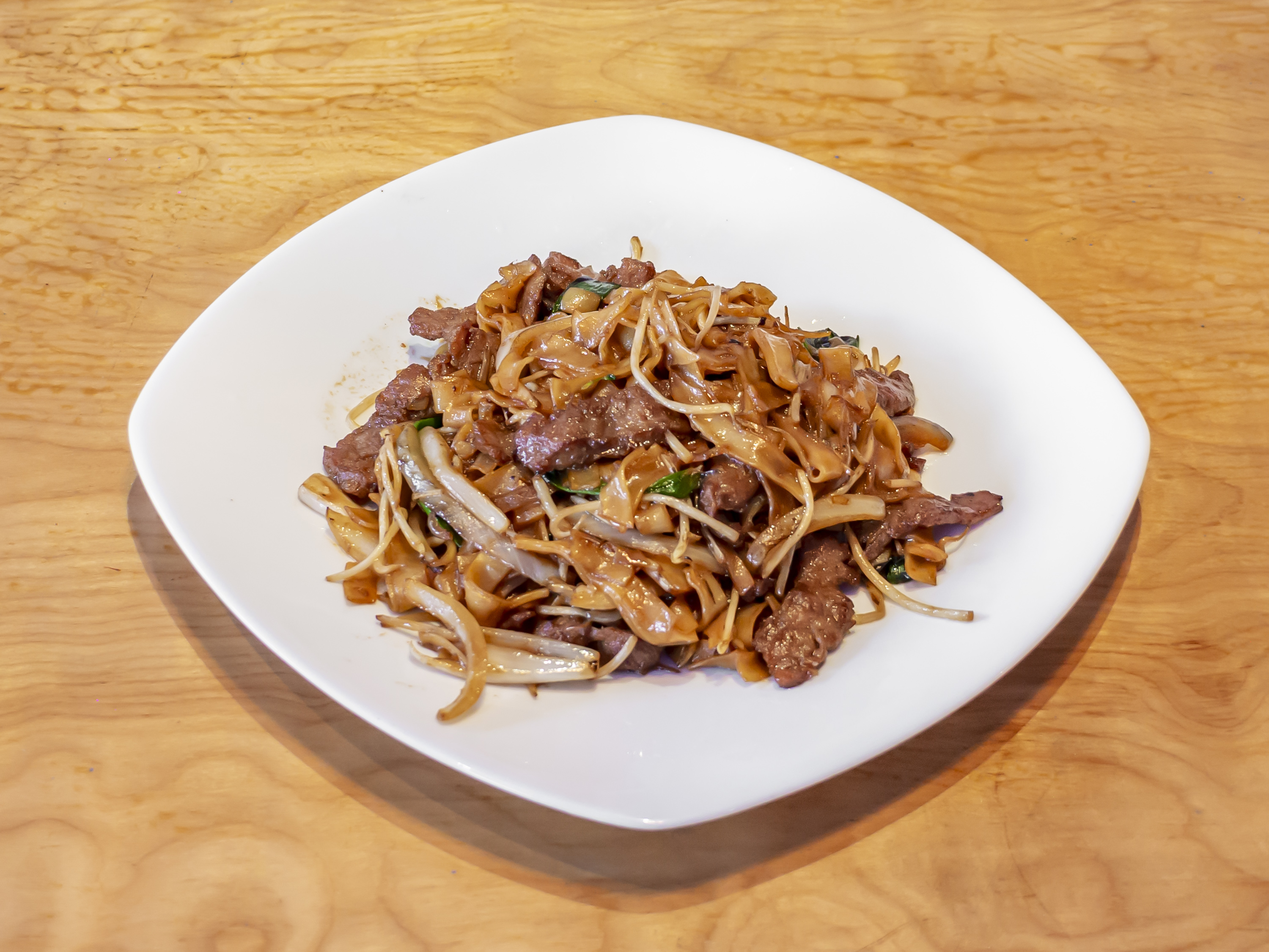 Order 1. Beef Chow Fun food online from Mikado Bistro store, Brentwood on bringmethat.com