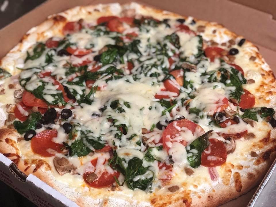 Order White Wonder Pizza - Small 12'' food online from Luigis Italian Restorante store, Gainesville on bringmethat.com