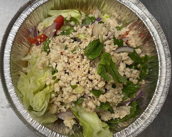 Order Larb  (Ground Chicken Salad) food online from Royal Thai store, Chicago on bringmethat.com