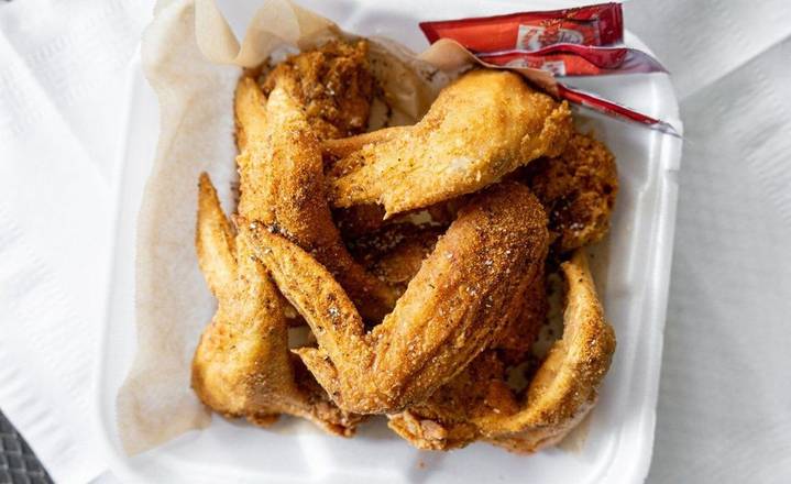 Order Whole Wings - 3pcs food online from The Blazing Chicken Shack Ii store, Denver on bringmethat.com