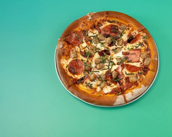 Order Meat Lovers Pizza food online from The Eatery store, Austin on bringmethat.com