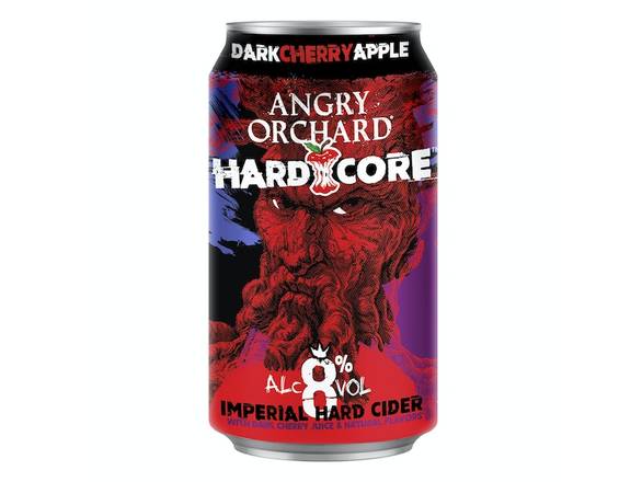 Order Angry Orchard Hardcore Dark Cherry Apple 8% ABV Hard Cider, Spiked - 6x 12oz Cans food online from Michaelis Wine & Spirits store, San Francisco on bringmethat.com