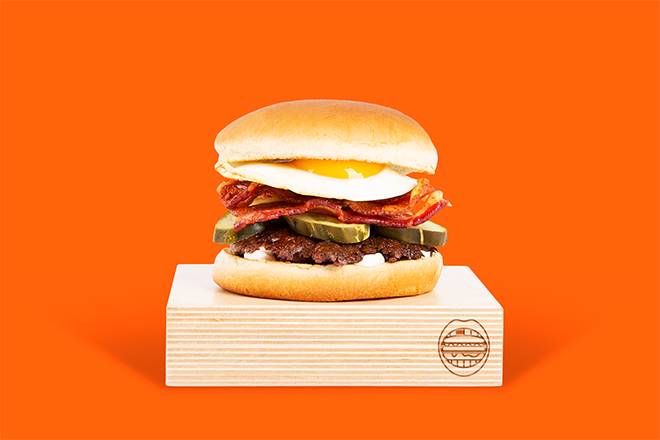 Order Egg and Bacon Smashmouth food online from Big Boss Burgers store, Dallas on bringmethat.com
