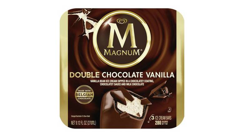 Order Magnum Ice Cream Bars Double Chocolate Vanilla food online from Route 7 Food Mart store, Norwalk on bringmethat.com