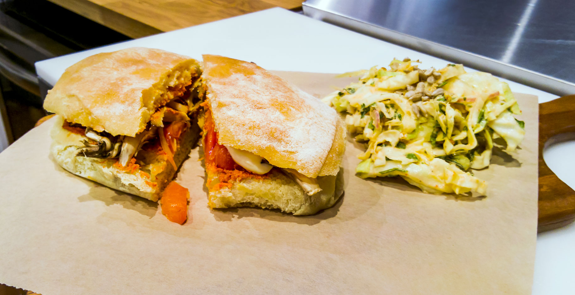 Order Margherita Sandwich food online from Ploughman Deli & Cafe store, Houston on bringmethat.com