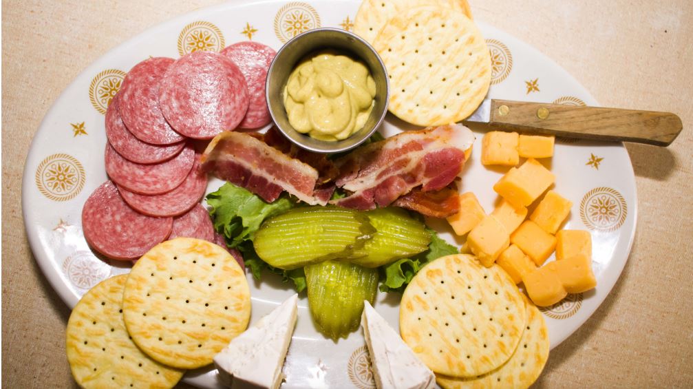 Order Charcuterie Plate food online from Lamplighter Lounge store, Memphis on bringmethat.com