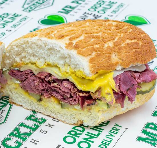 Order CJ's Pastrami food online from Mr. Pickle Sandwich Shop store, Brentwood on bringmethat.com
