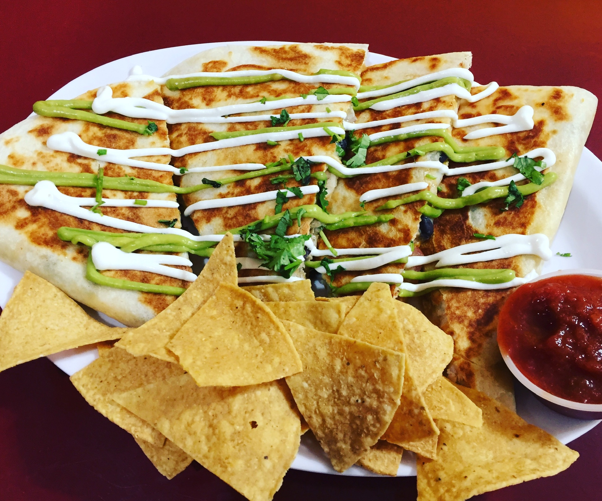 Order Loaded Quesadilla food online from Tacos And Wings store, Lyndhurst on bringmethat.com