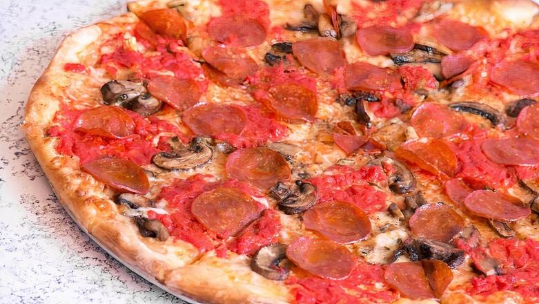 Order Pepperoni & Fresh Mushrooms Pizza (16") food online from Otto Pizza store, Cumberland County on bringmethat.com