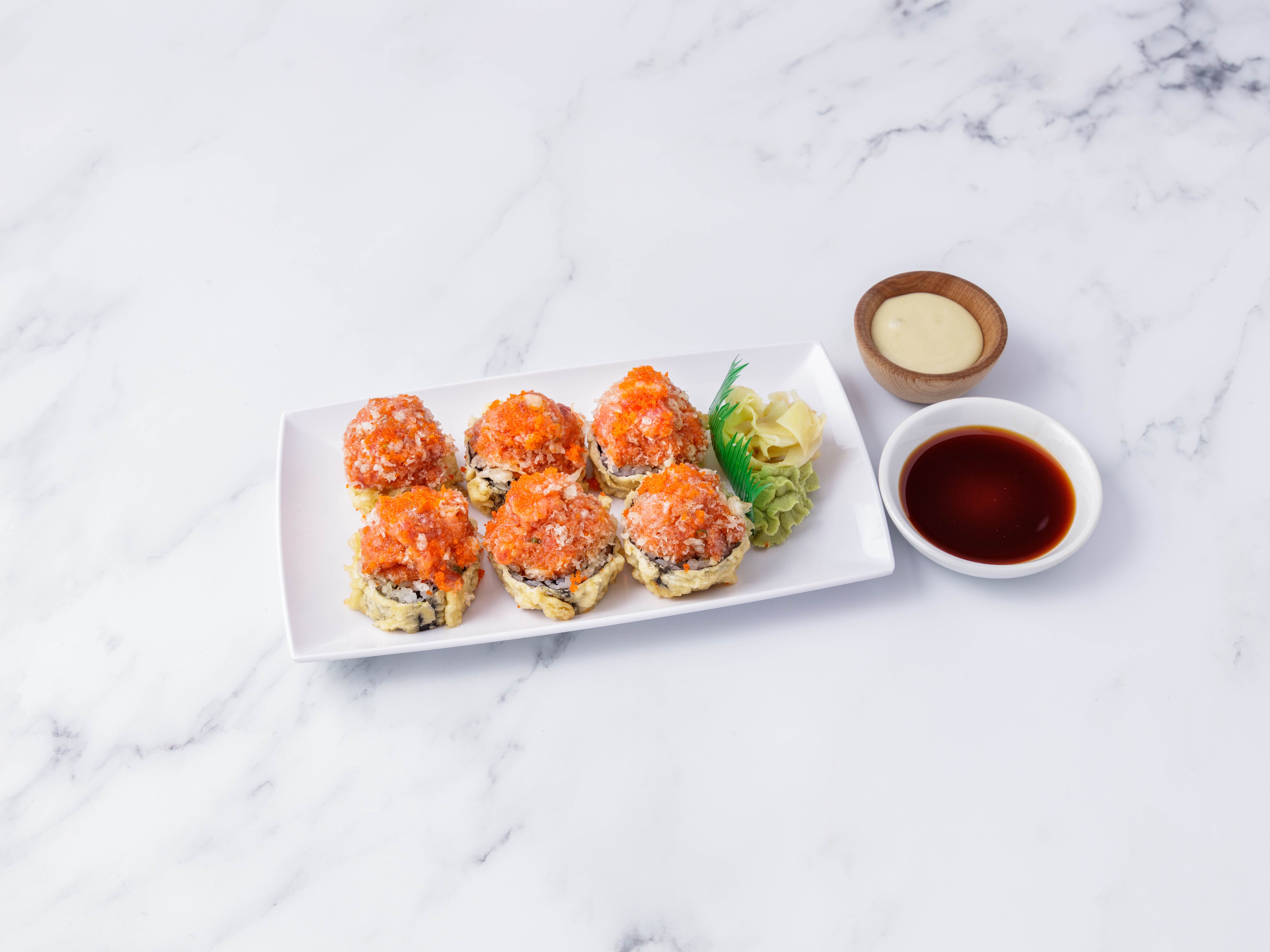 Order Volcano Roll food online from Mizu Hibachi & Sushi store, New City on bringmethat.com