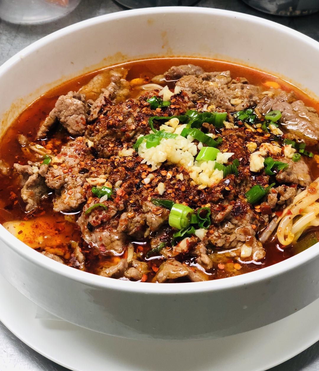 Order M8. Boiled Beef with Chilli Oil food online from Hui Restaurant & Bar store, New York on bringmethat.com