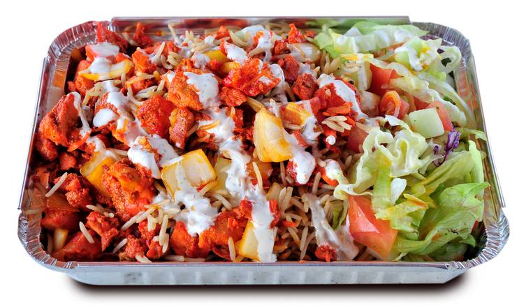 Order Chicken over Rice Platter food online from Shah's Halal Food store, Huntington on bringmethat.com