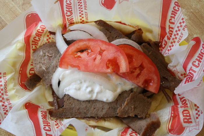Order Gyros Plate food online from Burger Baron store, Chicago on bringmethat.com