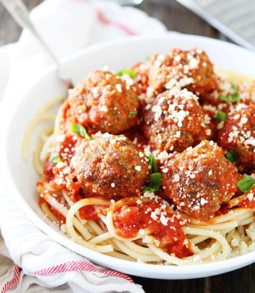 Order Spaghetti with Meatballs - Pasta food online from Giorgio's Pizza store, Indianapolis on bringmethat.com