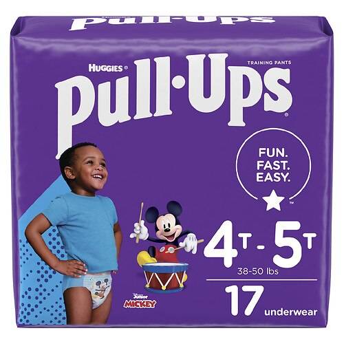 Order Huggies Pull-Ups Boys' Night-Time Potty Training Pants Size 6 4T - 5T - 17.0 ea food online from Walgreens store, Long Beach on bringmethat.com