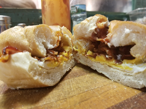 Order Bacon and Egg Breakfast Sandwich food online from Campus Sub Shop Ii store, Springfield on bringmethat.com