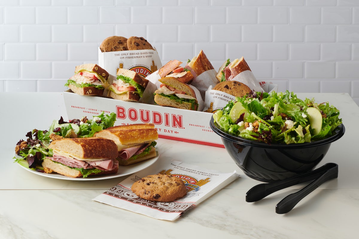 Order Sandwich and Salad Family Meal for 2 food online from Boudin store, San Jose on bringmethat.com