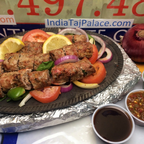 Order E4. Seekh Kabab food online from India Taj Palace store, San Antonio on bringmethat.com