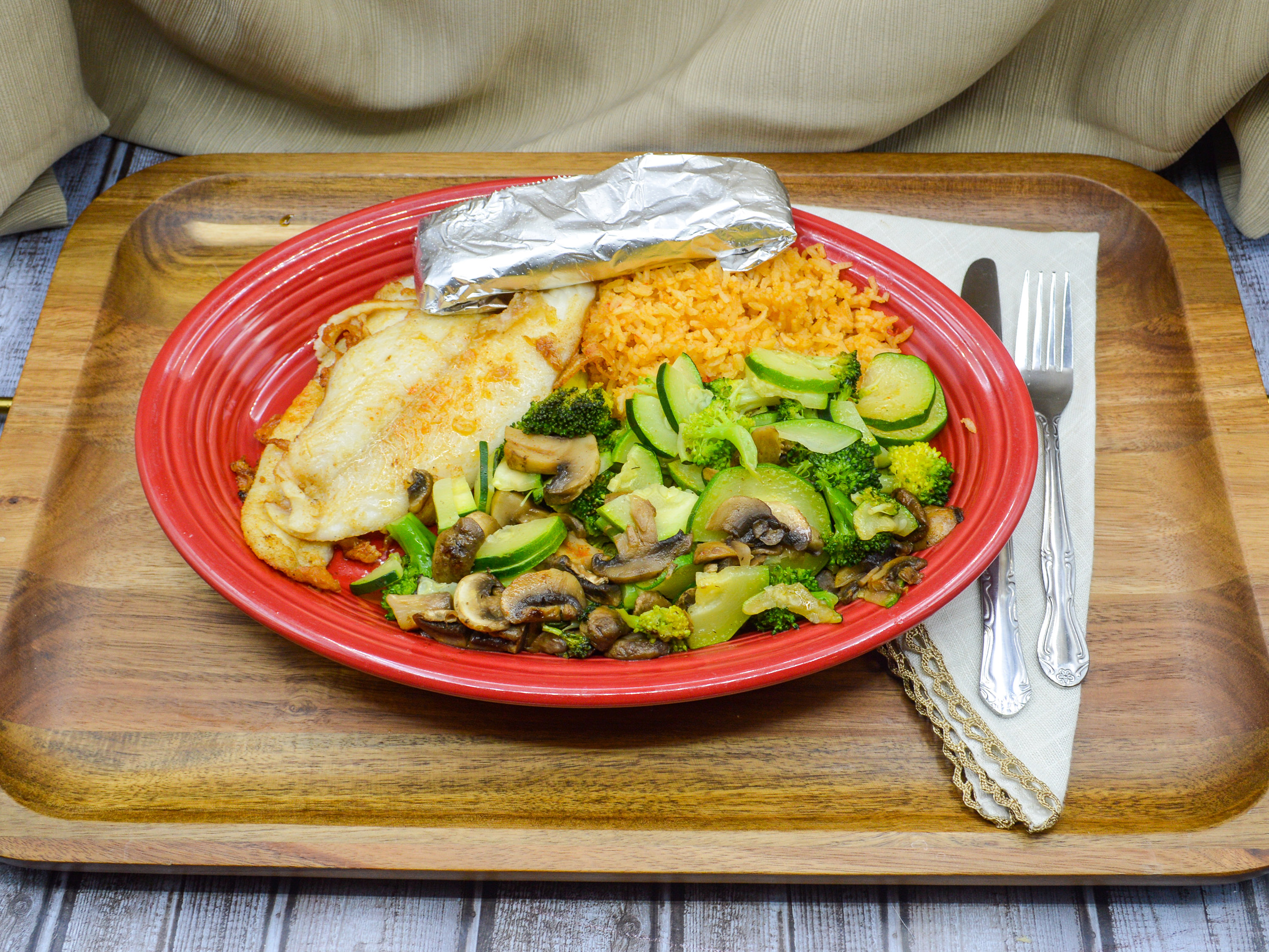 Order Grilled Fish Dinner food online from La Fuente Mexican Restaurant store, Columbia on bringmethat.com