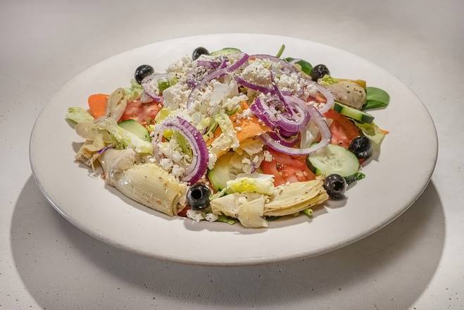 Order Large Greek Salad food online from Red Devil Italian Restaurant & Pizzeria  store, Phoenix on bringmethat.com