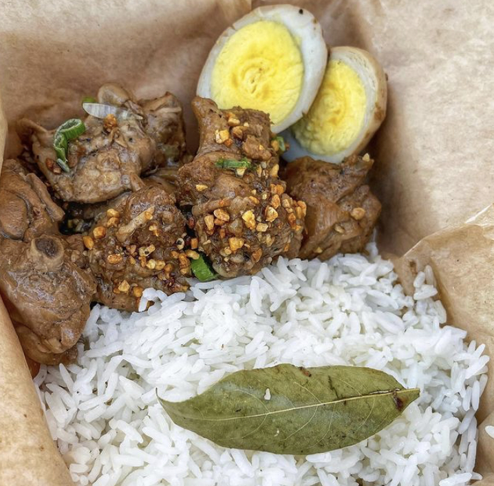 Order Chicken or Pork Adobo food online from Salo-Salo store, West Covina on bringmethat.com