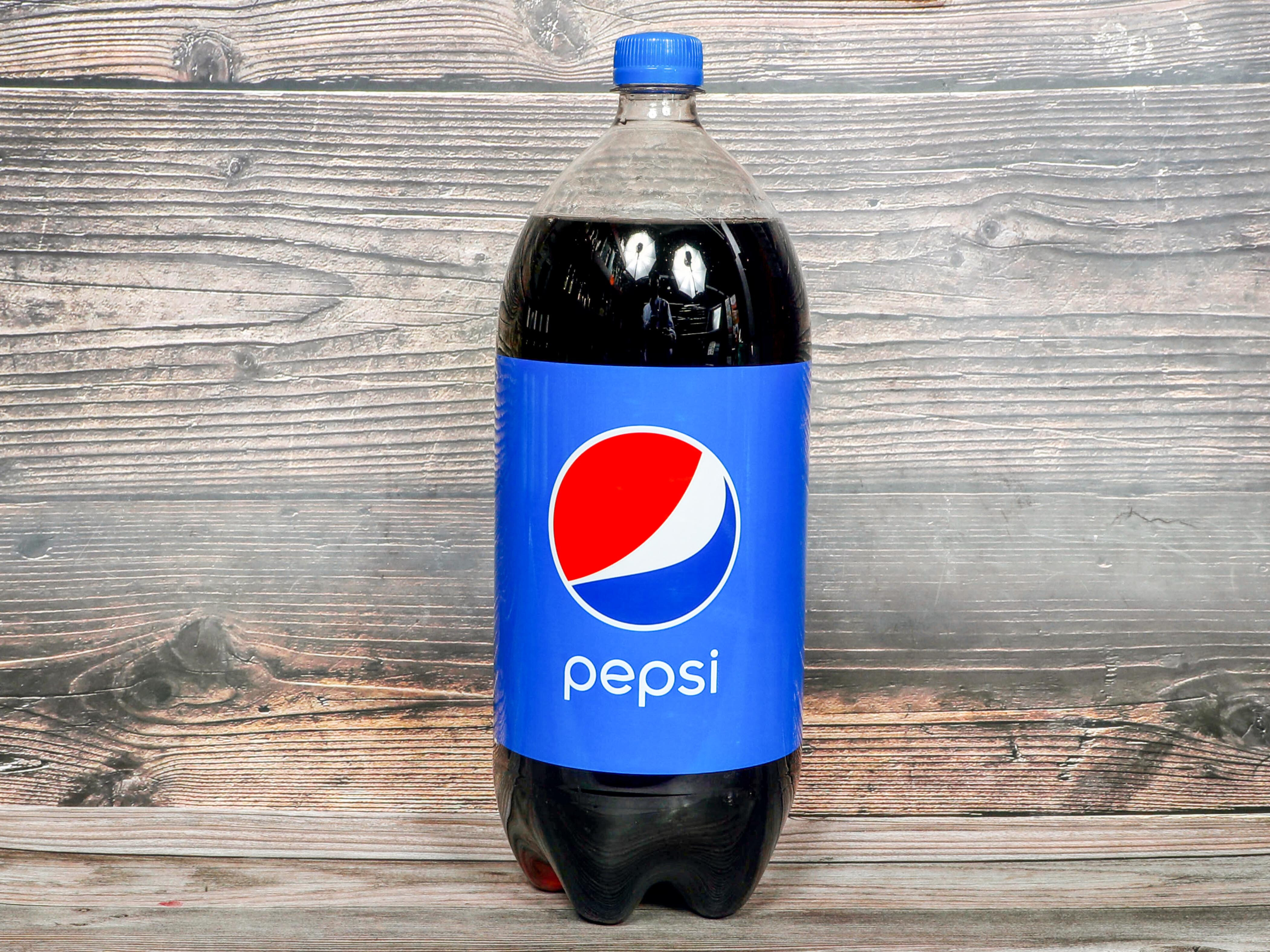 Order 2 Liter Pepsi Cherry food online from Brothers Royal Crown Minimart store, Atwater on bringmethat.com