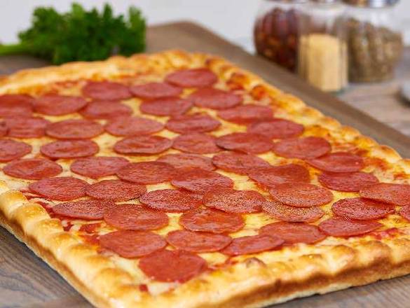 Order 1/2 Party 13" x 18" Original Pan Plain Cheese Pizza food online from Seasons Pizza store, Cherry Hill on bringmethat.com