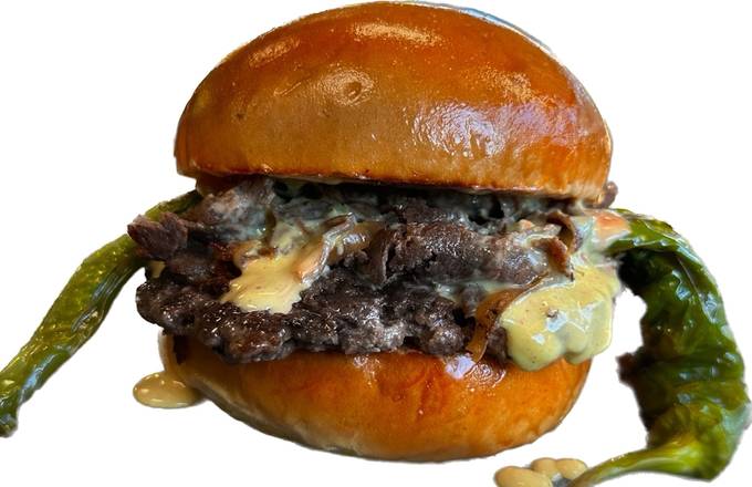 Order Cheesesteak Burger* food online from Tony Beef store, Somers Point on bringmethat.com