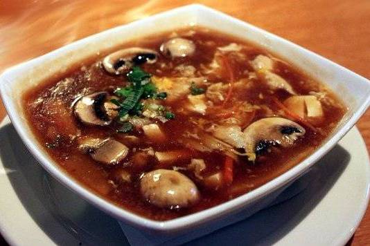 Order Hot and Sour Soup food online from Green Leaf Restaurant store, Fairview on bringmethat.com
