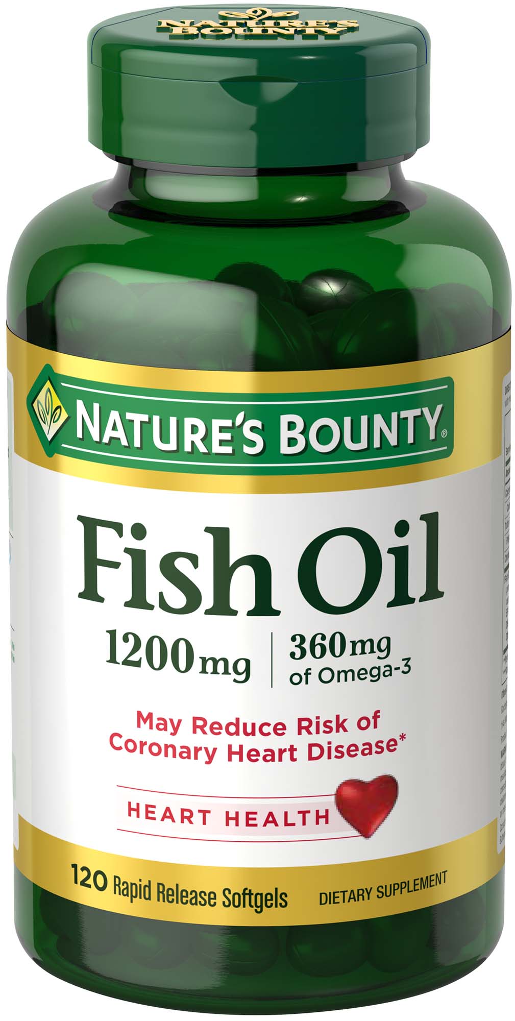 Order Nature's Bounty Fish Oil Rapid Release Softgels - 1200mg, 120 ct food online from Bartell store, Edmonds on bringmethat.com