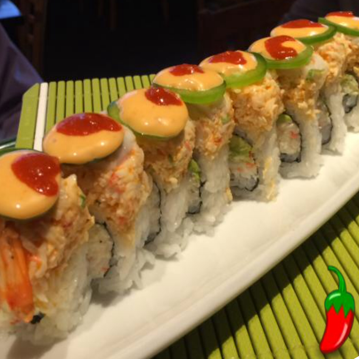 Order Tiger's Kiss Roll food online from Roll Star Sushi store, Anaheim on bringmethat.com