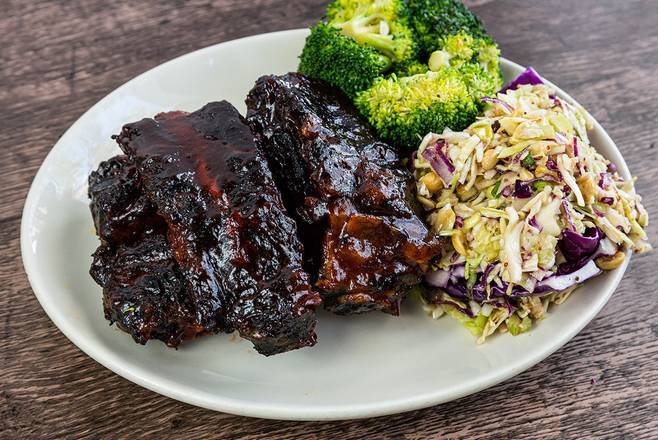 Order Beef Ribs 4 Bones food online from Wood Ranch Bbq & Grill store, Irvine on bringmethat.com