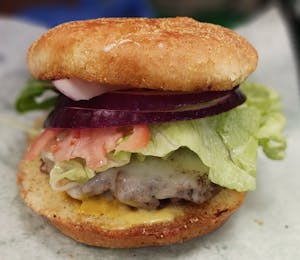 Order Turkey Burger food online from Casey's Bistro store, Burlington on bringmethat.com