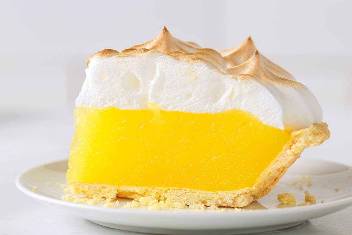 Order Lemon Meringue Pie Slice food online from Village Inn store, Goodyear on bringmethat.com