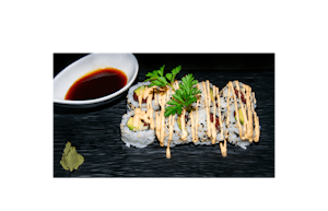 Order 8. Spicy Salmon Avocado Roll food online from Ninja Cafe store, High Point on bringmethat.com