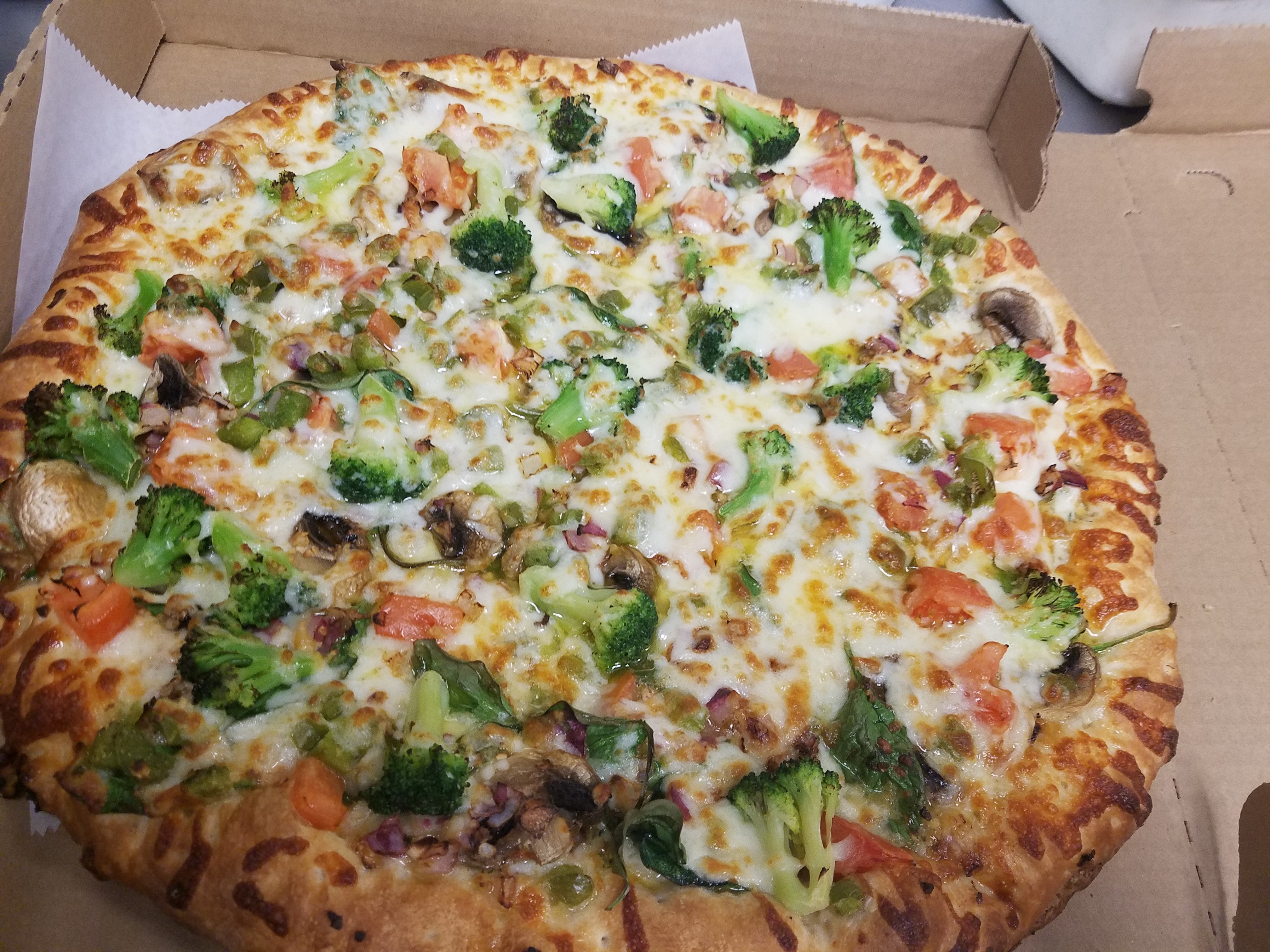 Order Broccoli and Chicken Pie food online from Vinny's Pizza store, Pittsburgh on bringmethat.com