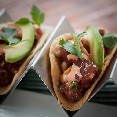 Order Spicy Ahi Tacos food online from Cactus Restaurant store, Seattle on bringmethat.com