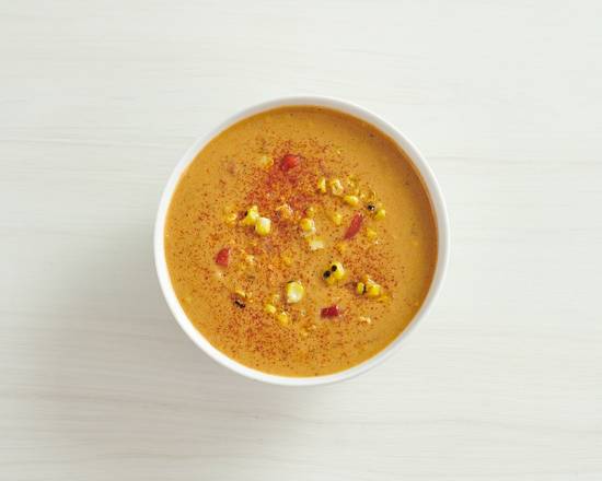 Order Smokey Corn Bisque Soup food online from Veggie Grill store, Laguna Niguel on bringmethat.com